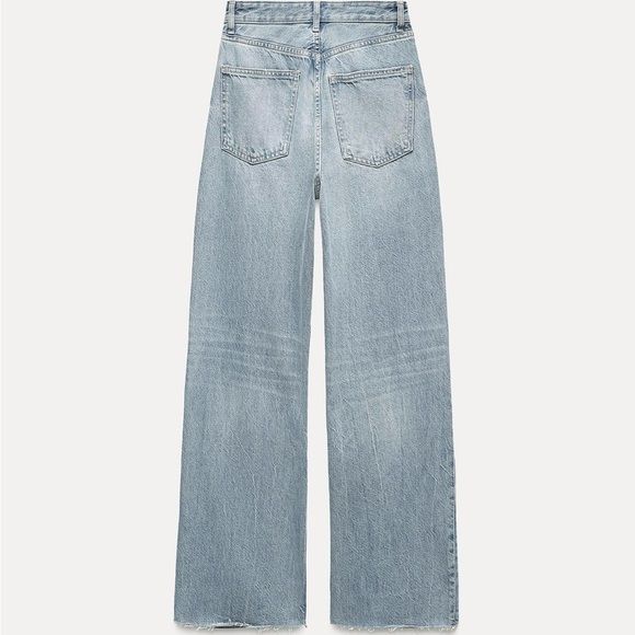 Zara High Rise Wide Leg Jeans - Picture 6 of 9
